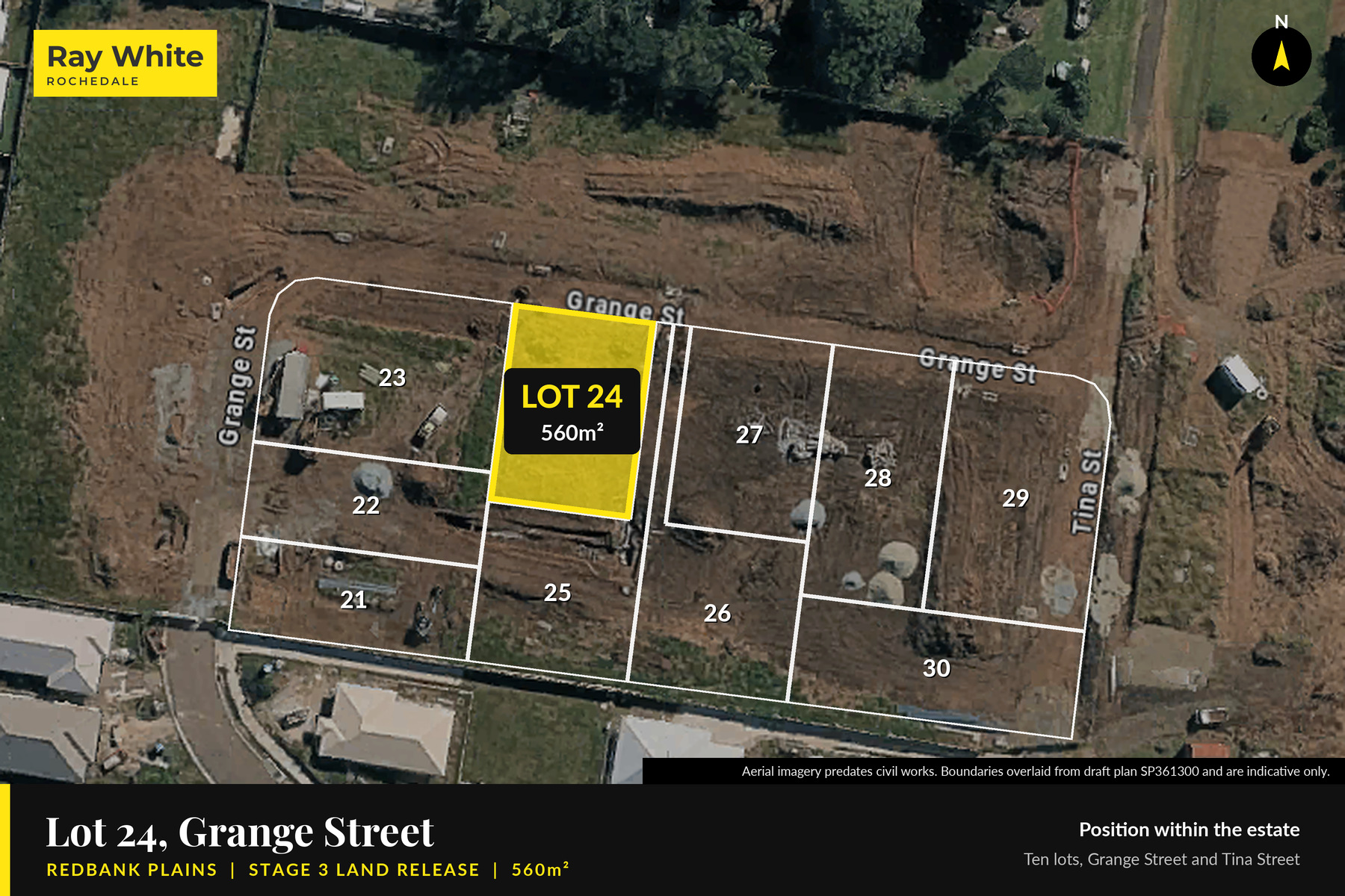 Lot 24 on site, 560m², Grange Street Redbank Plains