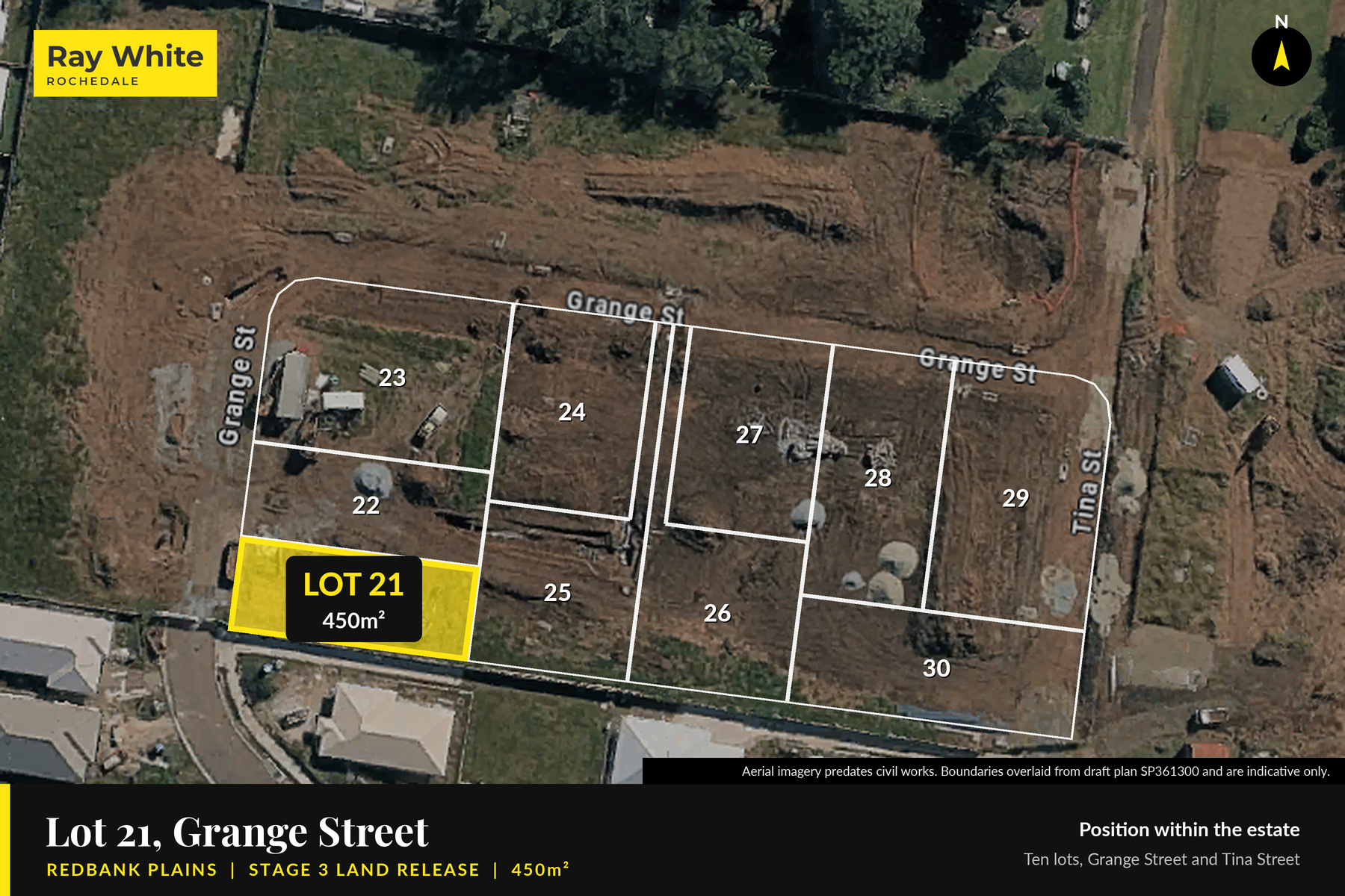 Lot 21 on site, 450m², Grange Street Redbank Plains