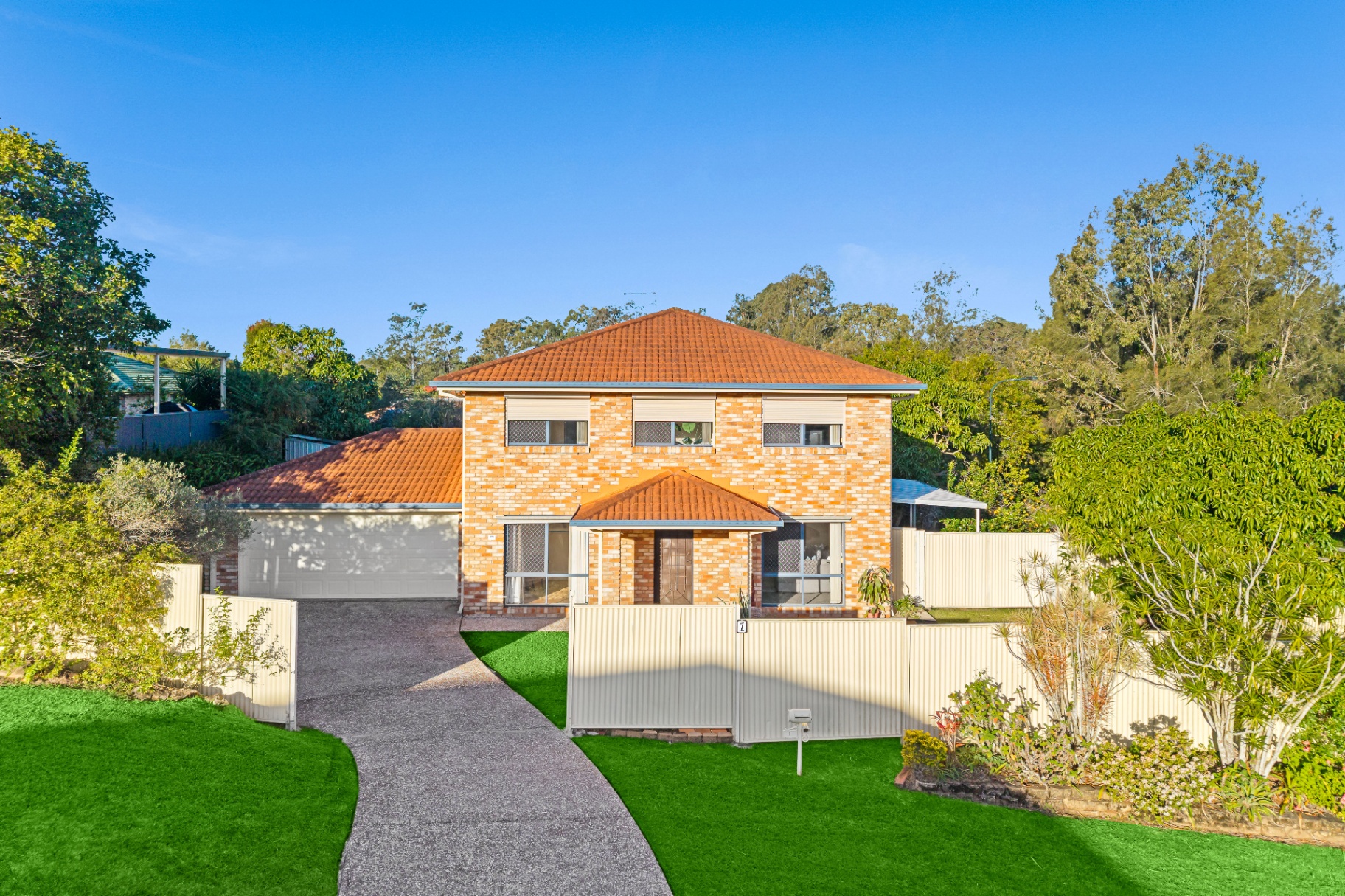 Front of 1 Pomeroy Close, Underwood two-storey brick home