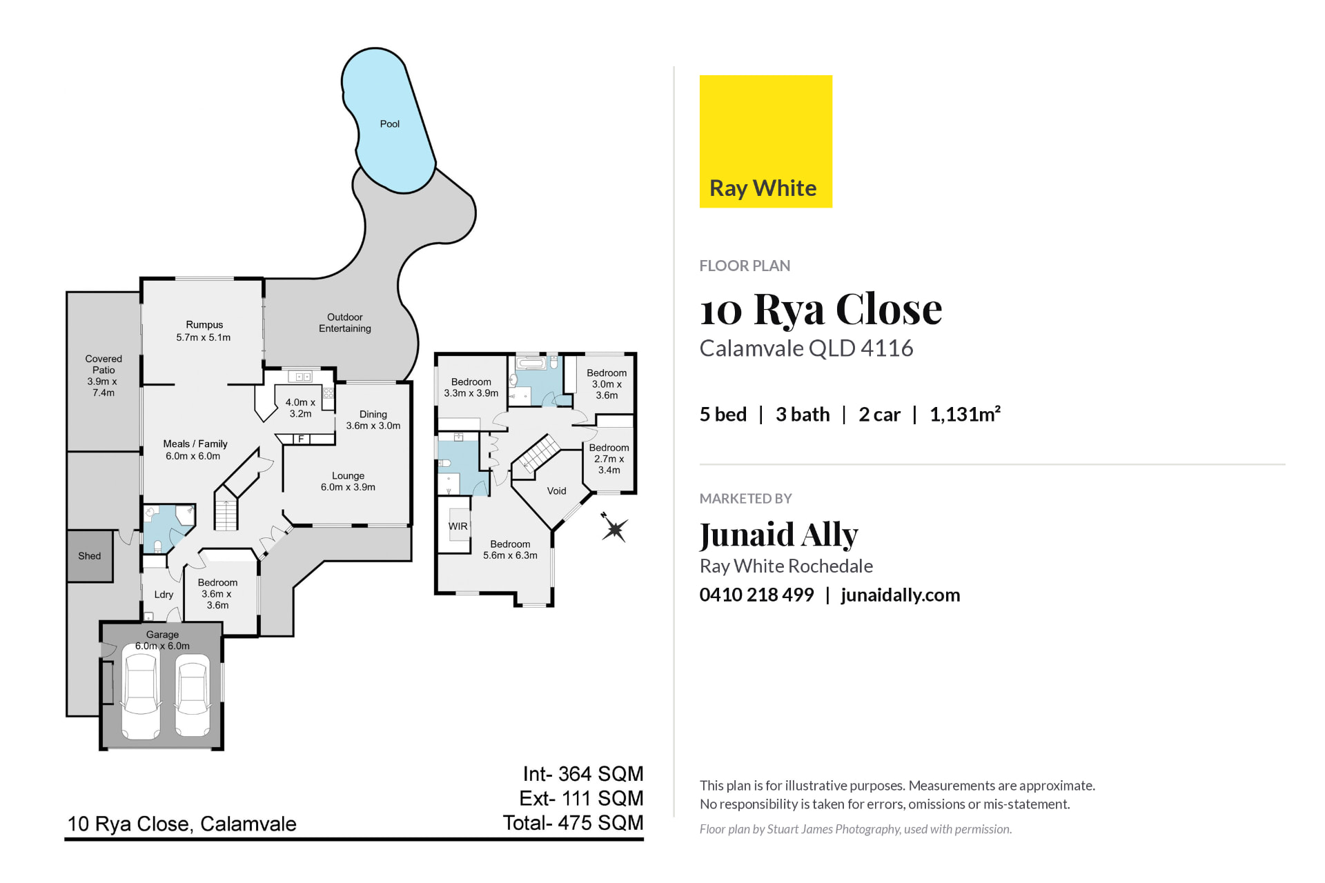 Floor plan of 10 Rya Close, Calamvale
