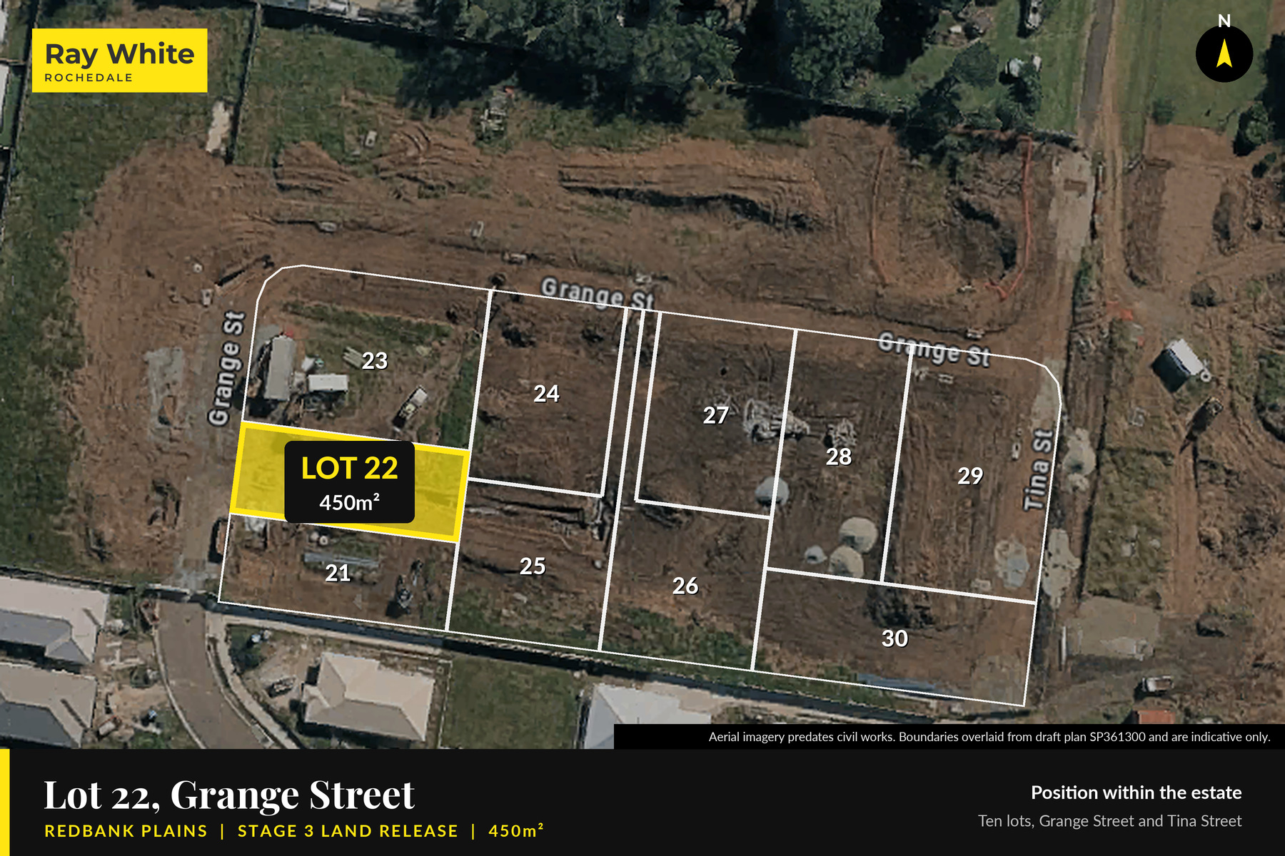 Lot 22 on site, 450m², Grange Street Redbank Plains