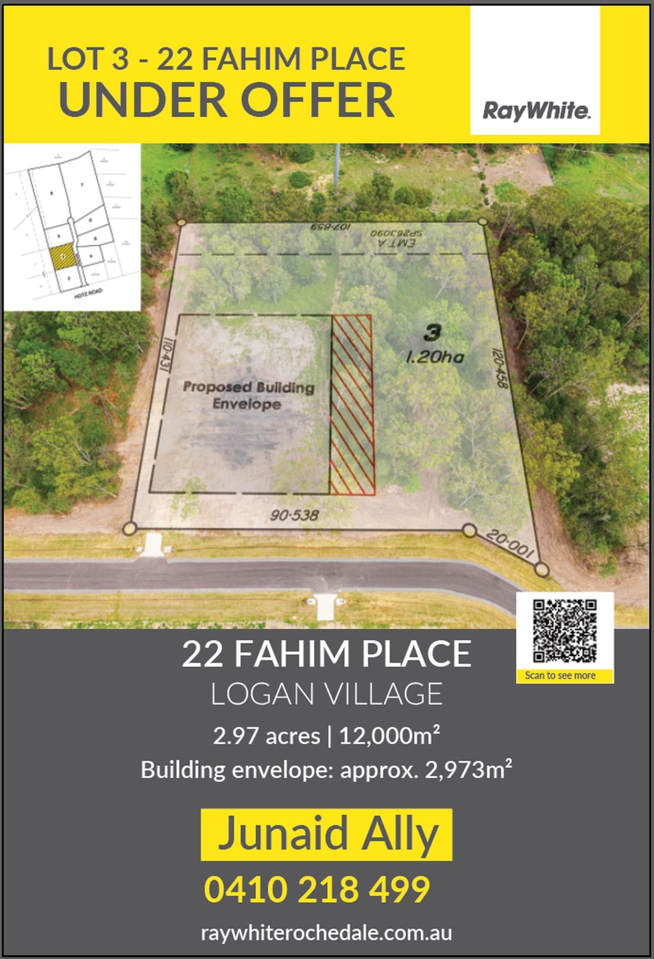 Signboard for Lot 3, 22 Fahim Place