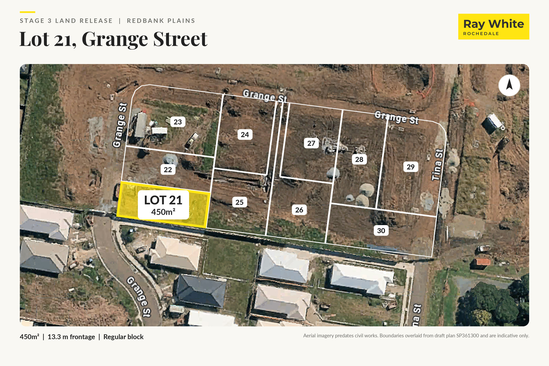 Lot 21 on site, 450m², Grange Street Redbank Plains