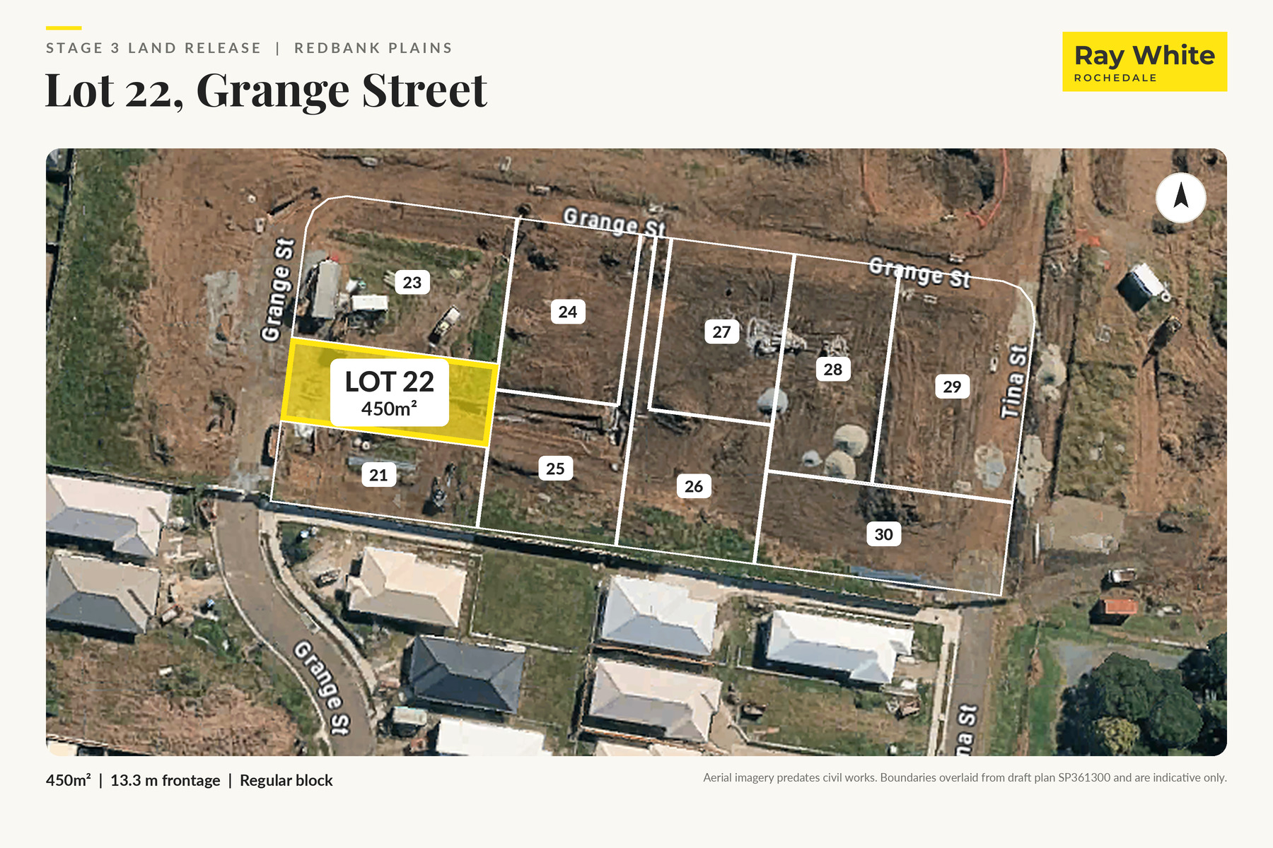 Lot 22 on site, 450m², Grange Street Redbank Plains