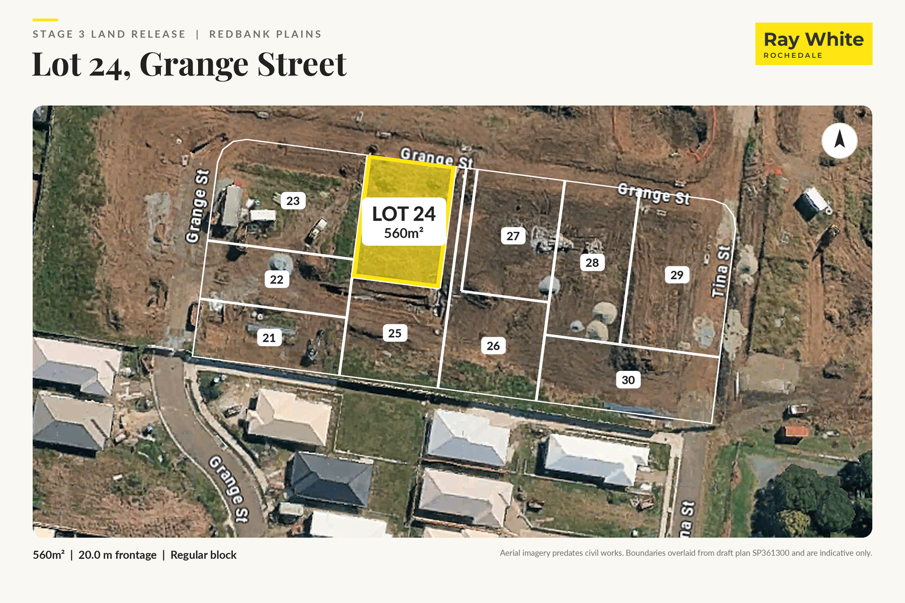 Lot 24 on site, 560m², Grange Street Redbank Plains