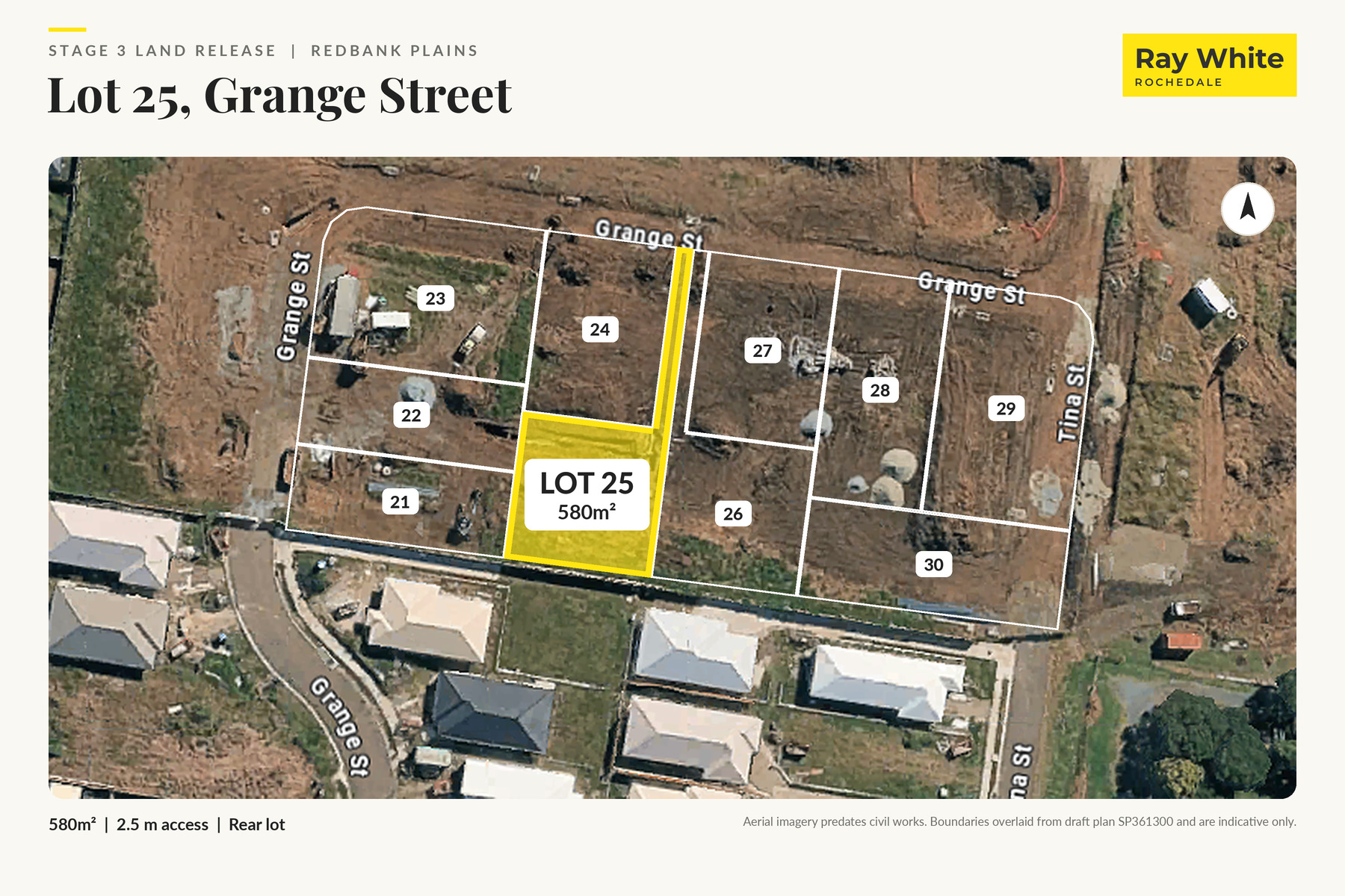 Lot 25 on site, 580m², Grange Street Redbank Plains