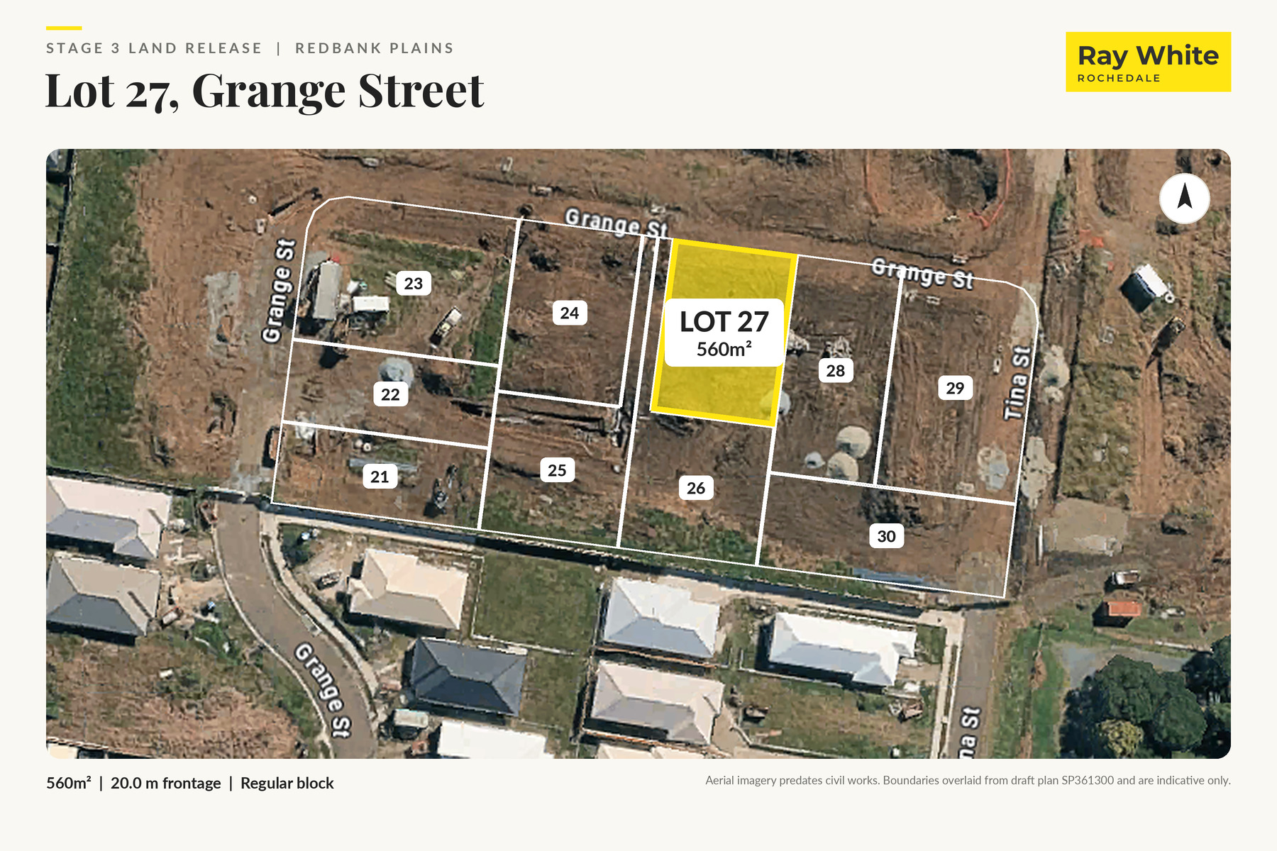 Lot 27 on site, 560m², Grange Street Redbank Plains